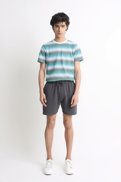 Teal Stripes T-Shirt
